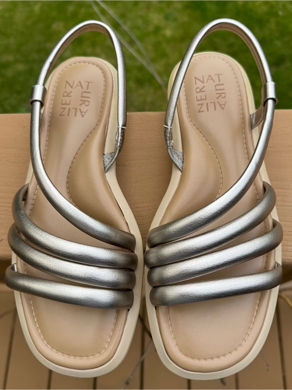 Naturalizer Gold Multi-Strap Slingback Sandals